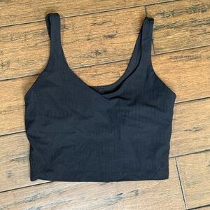 Lululemon Align Black Ribbed tank size 10